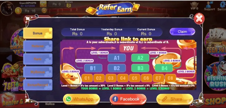 Lucky Win 77 Game - Earn By invite Other Users